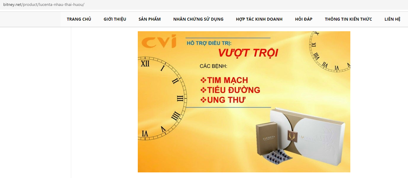Sản phẩm của Tập đoàn Bitney được "thổi phồng" công dụng như thế nào?