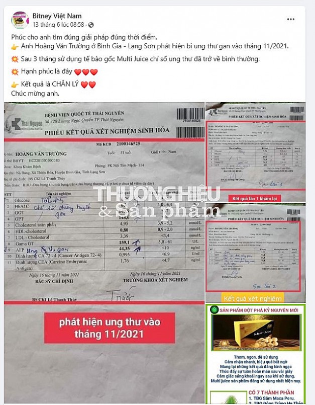 Sản phẩm của Tập đoàn Bitney được "thổi phồng" công dụng như thế nào?