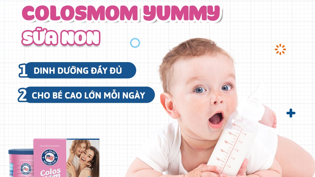 Sữa non Colosmom Yumy – Dưỡng chất vàng giúp hỗ trợ tăng sức đề kháng