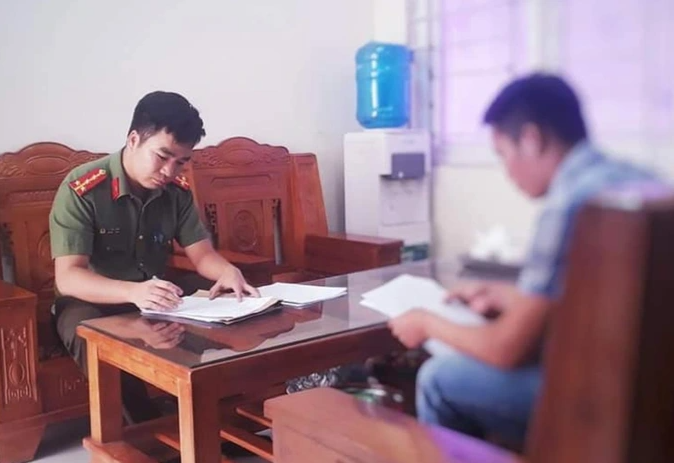 Cơ quan công an làm việc với N.Đ.T