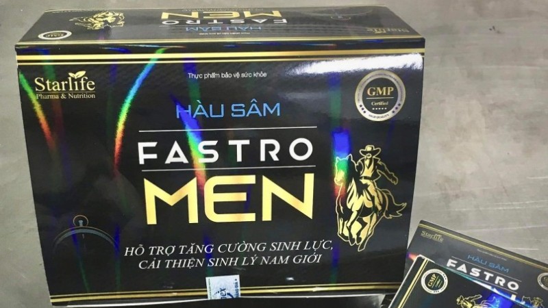 Sản phẩm TPBVSK HÀU SÂM FASTRO MEN có chứa chất cấm N-Desmethyl tadalafil