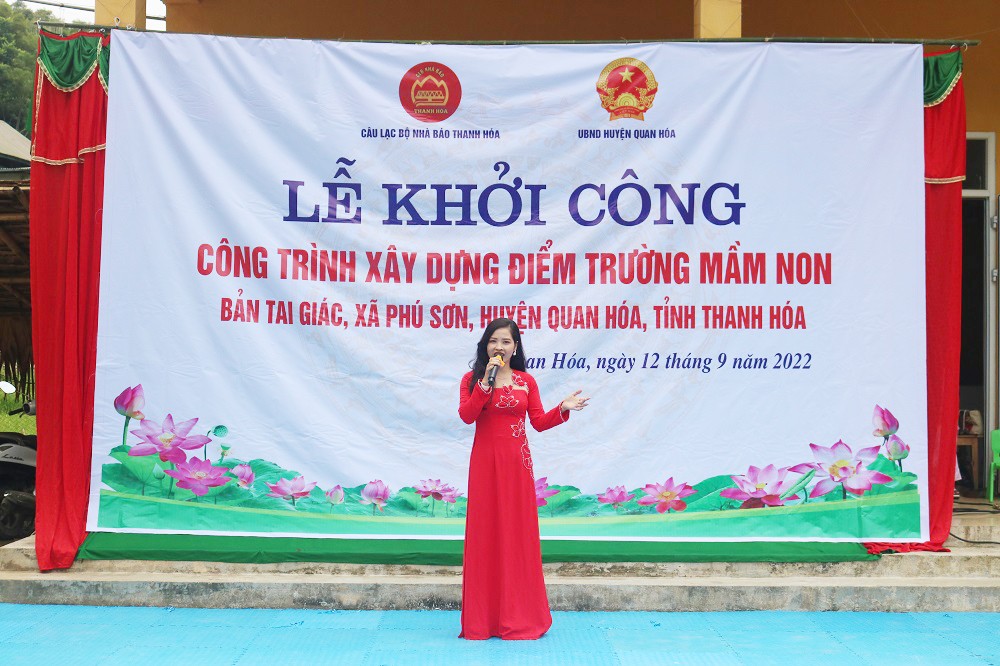 CLB Nhà báo Thanh Hóa tài trợ 300 triệu đồng xây dựng điểm Trường Mầm non Bản Tai Giác CLB Nhà báo Thanh Hóa tài trợ 300 triệu đồng xây dựng điểm Trường Mầm non Bản Tai Giác