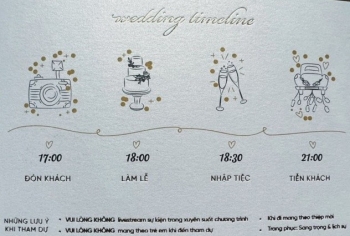 Tiệc cưới hoa hậu Đỗ Mỹ Linh đón khách từ 17h, yêu cầu khách thực hiện “2 không”