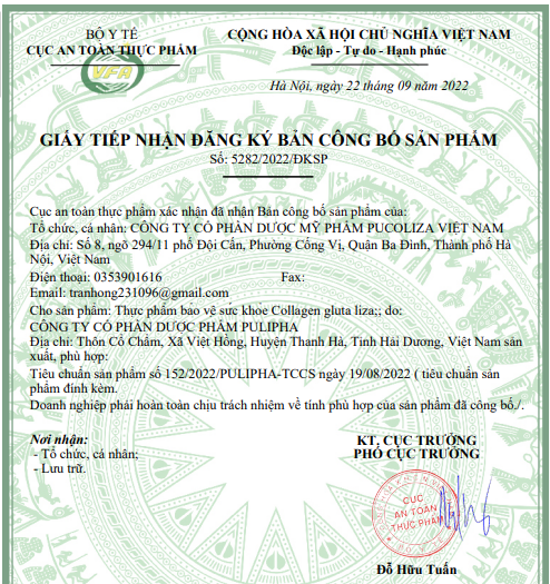 Thêm một sản phẩm Collagen bị Cục An toàn thực phẩm cảnh báo sử dụng