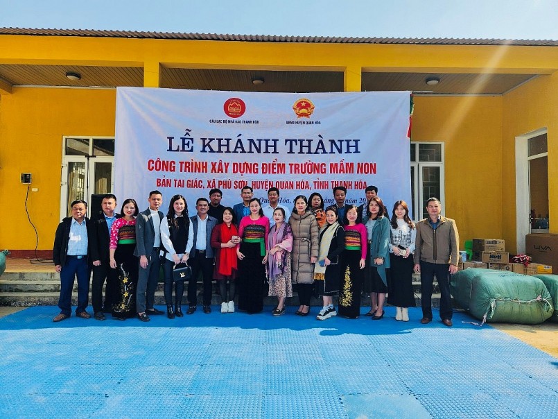 Khánh thành công trình xây dựng điểm trường mầm non bản Tai Giác Khánh thành công trình xây dựng điểm trường mầm non bản Tai Giác