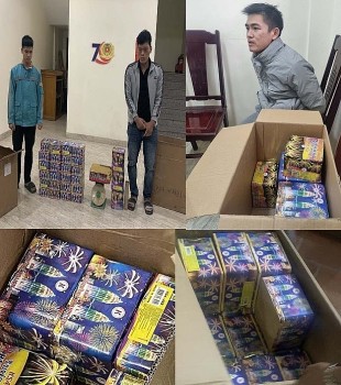 Thanh Hoá: Bắt 3 đối tượng vận chuyển, mua bán gần 73 kg pháo nổ