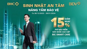 BIC giảm 15% phí bảo hiểm sức khỏe cao cấp BIC Smart Care  nhân kỷ niệm 18 năm thành lập