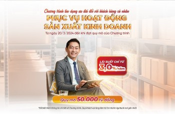 Ưu đãi khách hàng vay vốn phục vụ sản xuất kinh doanh với lãi suất cho vay ngắn hạn chỉ từ 3,0%/năm