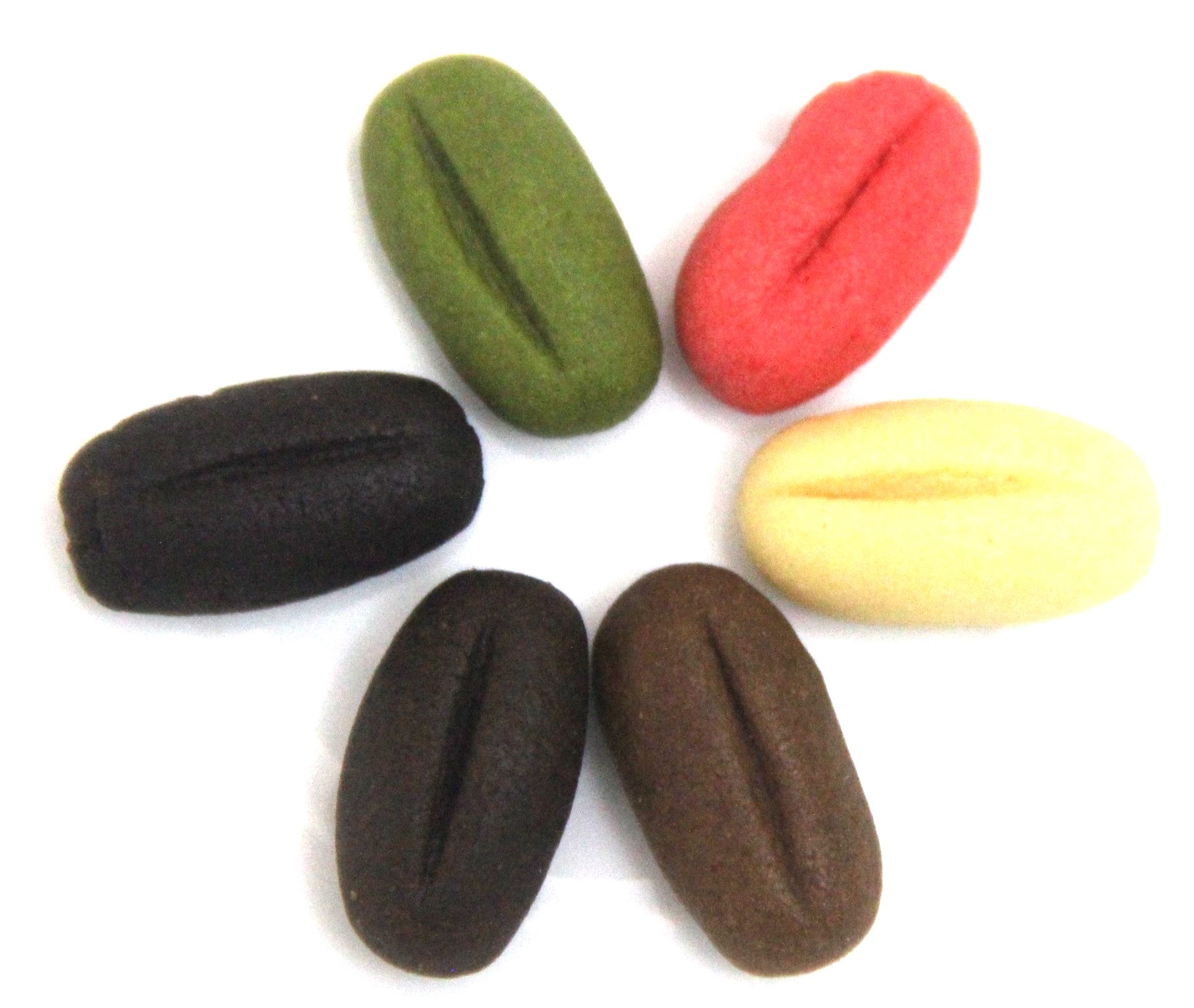 Bánh quy hạt cà phê với các vị như; cà phê, dâu tây, trà xanh, mắc ca.