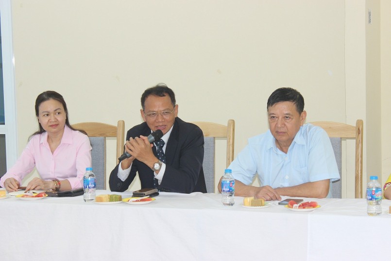 Chủ tịch Hội VINAFOSA TS. Lê Văn Giang phát biểu.