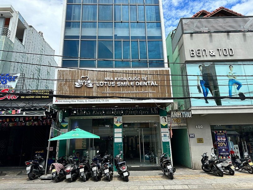 Nha khoa quốc tế Lotus Smile Dental (104 Hoàng Hoa Thám, quận Thanh Khê) bị xử phạt. Nha khoa quốc tế Lotus Smile Dental (104 Hoàng Hoa Thám, quận Thanh Khê) bị xử phạt.