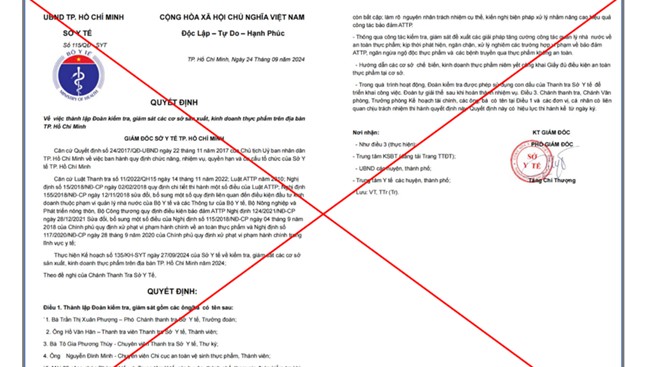 Bộ Y tế cảnh báo thủ đoạn giả mạo các đoàn thanh tra, kiểm tra an toàn thực phẩm