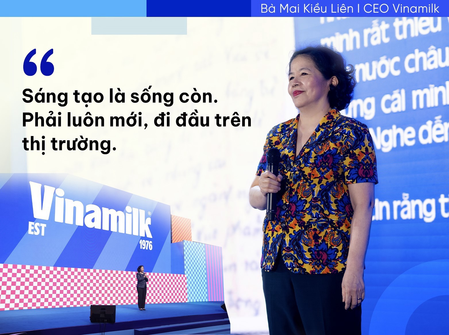 Những câu nói của bà Mai Kiều Liên làm nên “chất” Vinamilk Những câu nói của bà Mai Kiều Liên làm nên “chất” Vinamilk