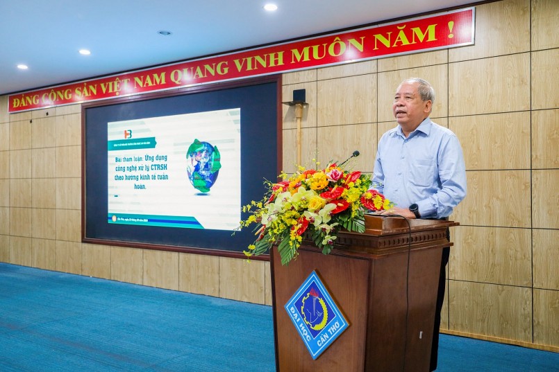 TS. Phạm Văn Diễn, Viện trưởng Viện Nghiên cứu Môi trường Công nghệ cao Hòa Bình – CNC phát biểu TS. Phạm Văn Diễn, Viện trưởng Viện Nghiên cứu Môi trường Công nghệ cao Hòa Bình – CNC phát biểu
