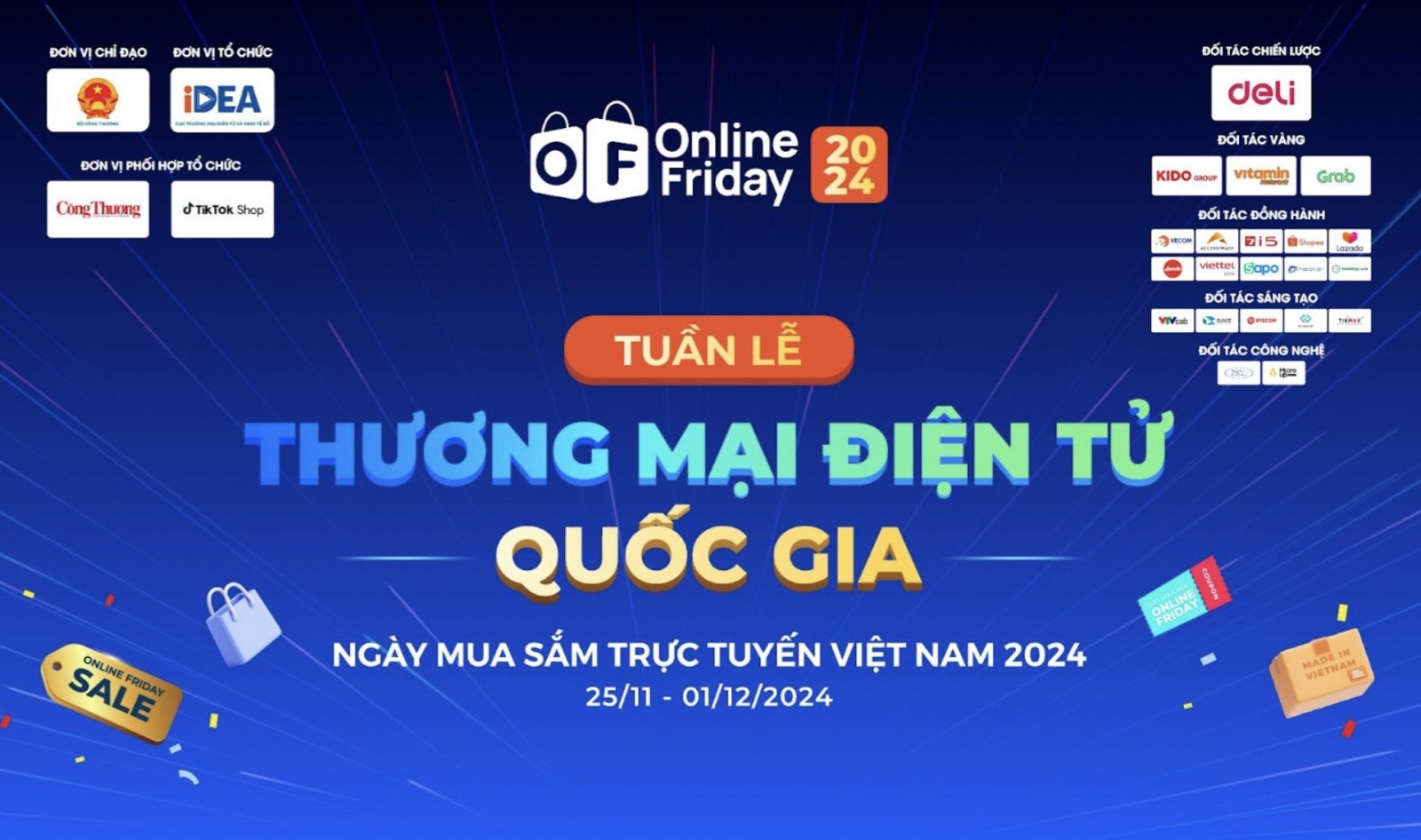 Nghiêm cấm các doanh nghiệp buôn bán hàng giả, hàng xâm phạm quyền sở hữu trí tuệ trong chương trình Online Friday 2024.. Nghiêm cấm các doanh nghiệp buôn bán hàng giả, hàng xâm phạm quyền sở hữu trí tuệ trong chương trình Online Friday 2024..