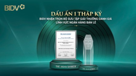 Ngân hàng BIDV: Khẳng định vị thế dẫn đầu, nhận trọn bộ giải thưởng danh giá từ The Asian Banker