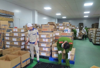 Lộ diện một số sản phẩm trong số gần 600 loại sữa làm giả vừa bị triệt phá