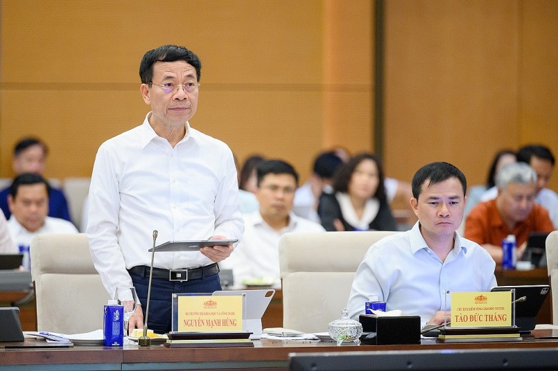 Bộ trưởng Bộ Khoa học và Công nghệ Nguyễn Mạnh Hùng phát biểu tại Hội nghị Bộ trưởng Bộ Khoa học và Công nghệ Nguyễn Mạnh Hùng phát biểu tại Hội nghị