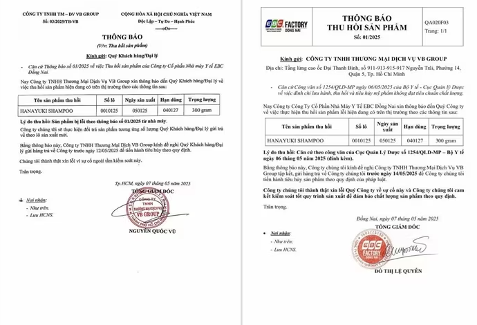 Lô dầu gội Hanayuki bị tiêu hủy: Đoàn Di Băng phản hồi ra sao? Lô dầu gội Hanayuki bị tiêu hủy: Đoàn Di Băng phản hồi ra sao?