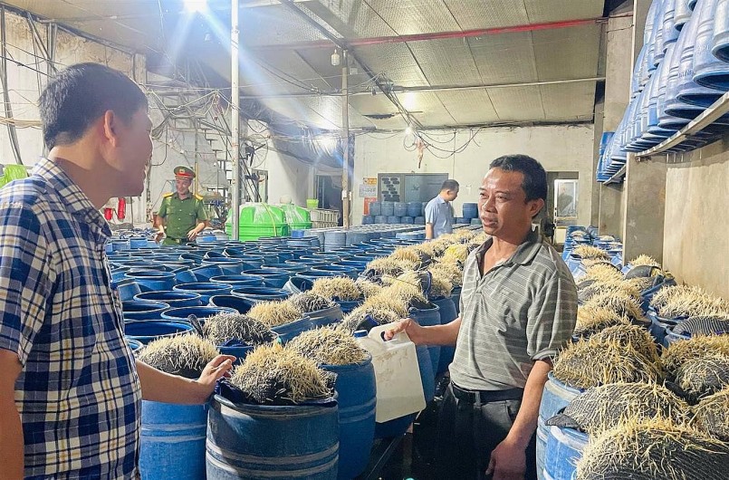 Mỗi ngày có hàng tấn giá đỗ được 2 cơ sở này tuồn ra thị trường cho người tiêu dùng. Ảnh: ND Mỗi ngày có hàng tấn giá đỗ được 2 cơ sở này tuồn ra thị trường cho người tiêu dùng. Ảnh: ND