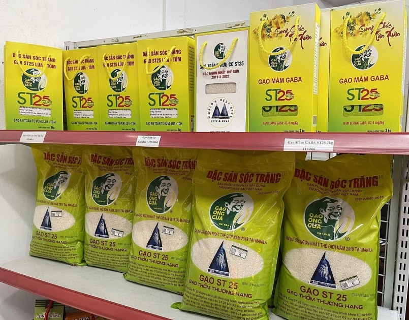Gạo ST25 Việt Nam xuất hiện trên kệ hàng tại thị trường châu Âu.
