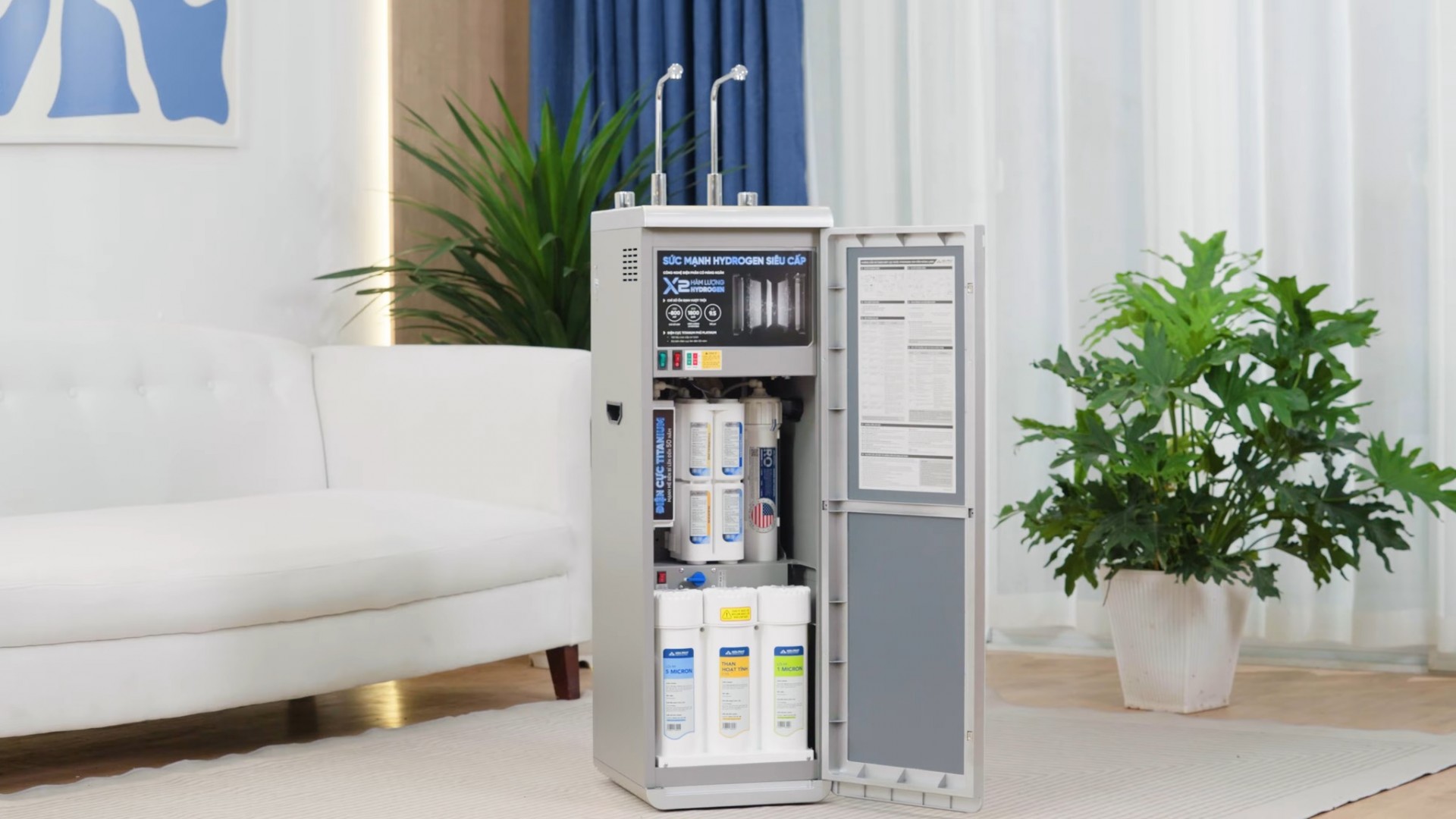 Hòa Phát giới thiệu máy lọc nước hydrogen ion kiềm tích hợp công nghệ điện phân