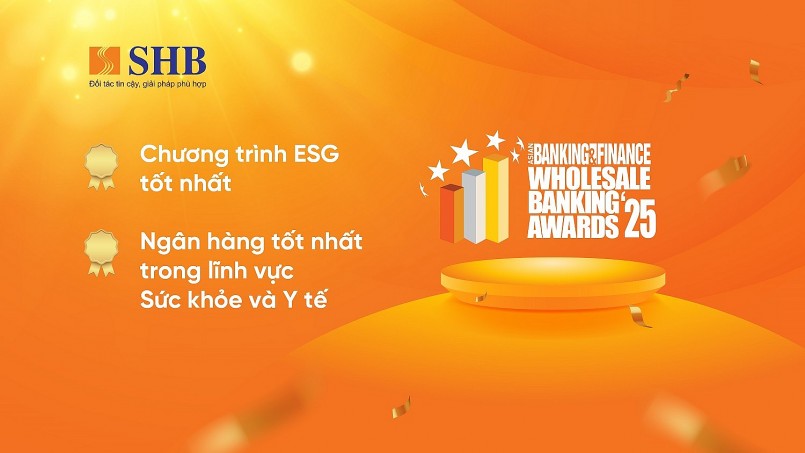 Hai giải thưởng SHB nhận được tại hạng mục Ngân hàng bán buôn Hai giải thưởng SHB nhận được tại hạng mục Ngân hàng bán buôn