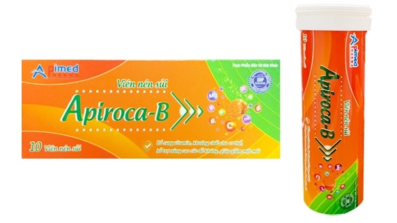 Viên sủi Apiroca-B bị tạm dừng lưu hành do không đạt chuẩn công bố