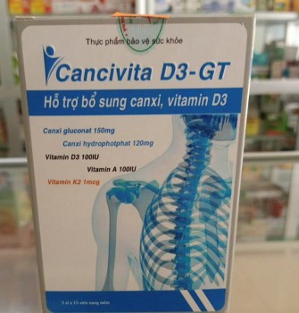 Thu hồi sản phẩm CANCIVITA D3-GT vì chứa thành phần 
