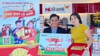 Hơn 47 lượng vàng đã tới tay khách hàng gửi tiết kiệm tại HDBank