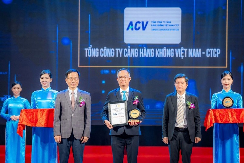 Đại diện ACV nhận chứng nhận Top 10 Nhãn hiệu nổi tiếng Việt Nam 2025 Đại diện ACV nhận chứng nhận Top 10 Nhãn hiệu nổi tiếng Việt Nam 2025