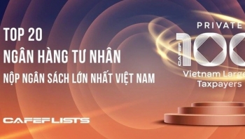 Top 20 ngân hàng tư nhân nộp ngân sách gần 50.000 tỷ đồng: Techcombank, HDBank và VPBank chiếm vị trí đầu bảng