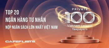 Top 20 ngân hàng tư nhân nộp ngân sách gần 50.000 tỷ đồng: Techcombank, HDBank và VPBank chiếm vị trí đầu bảng