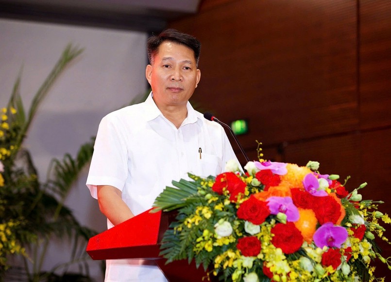 Ông Nguyễn Văn Quyền - Tổng Giám đốc Công ty Cổ phần GXE phát biểu lại buổi lễ.