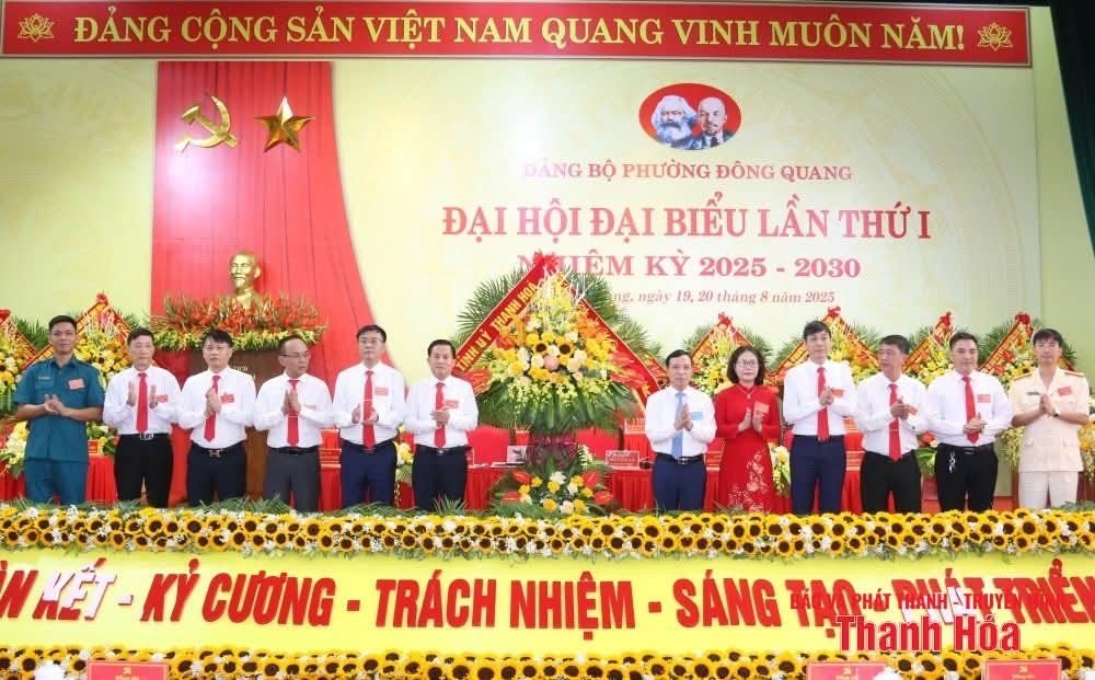 Thanh Hóa: Đại hội đại biểu Đảng bộ phường Đông Quang lần thứ I, nhiệm kỳ 2025-2030 “Khát vọng vươn lên đô thị văn minh, hiện đại”