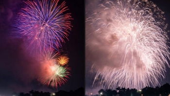 Hà Nội rực sáng pháo hoa tầm cao mừng Quốc khánh 2/9