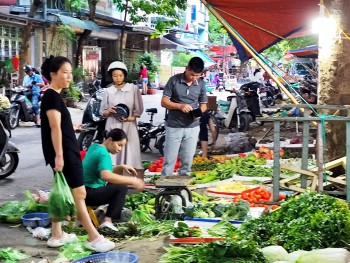 Vựa rau Hà Nội ngập úng sau bão, chợ dân sinh khan hàng, sốt giá
