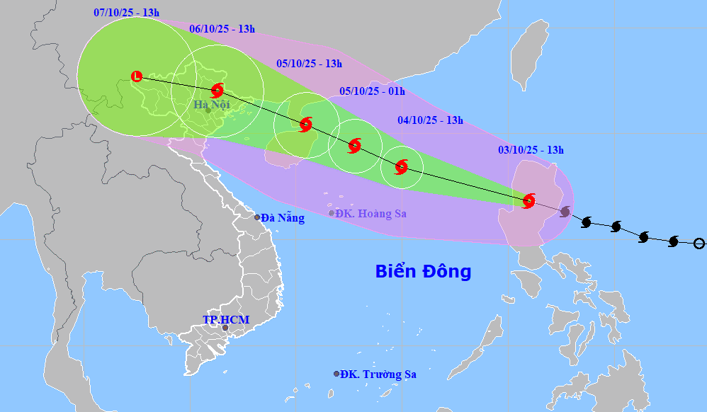 Bão số 11 Matmo có hai kịch bản ảnh hưởng trực tiếp tới miền Bắc