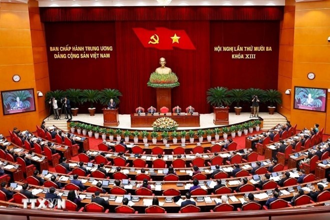 Quang cảnh Hội nghị Trung ương 13 khóa XIII. Ảnh: TTXVN Quang cảnh Hội nghị Trung ương 13 khóa XIII. Ảnh: TTXVN