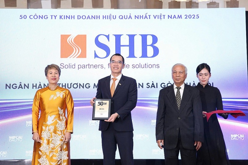: SHB khẳng định vị thế với giải thưởng Top 50 công ty kinh doanh hiệu quả nhất Việt Nam : SHB khẳng định vị thế với giải thưởng Top 50 công ty kinh doanh hiệu quả nhất Việt Nam