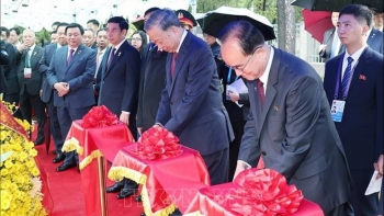 Tổng Bí thư Tô Lâm dự Lễ khánh thành tượng Chủ tịch Hồ Chí Minh tại Triều Tiên