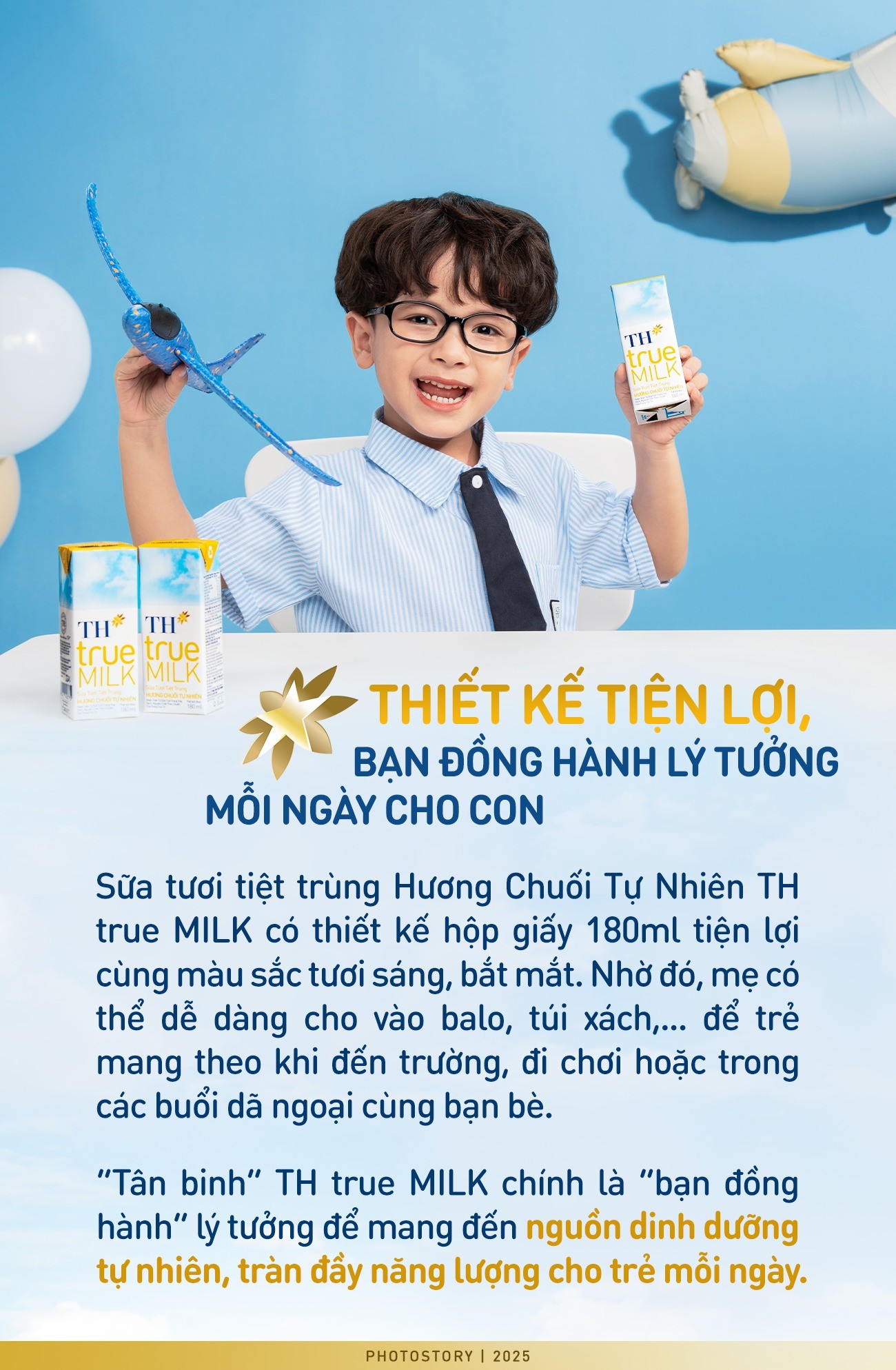 Đổi vị cho bé với sữa tươi tiệt trùng TH true MILK mới: Thơm ngậy hương chuối lại hoàn toàn từ thiên nhiên