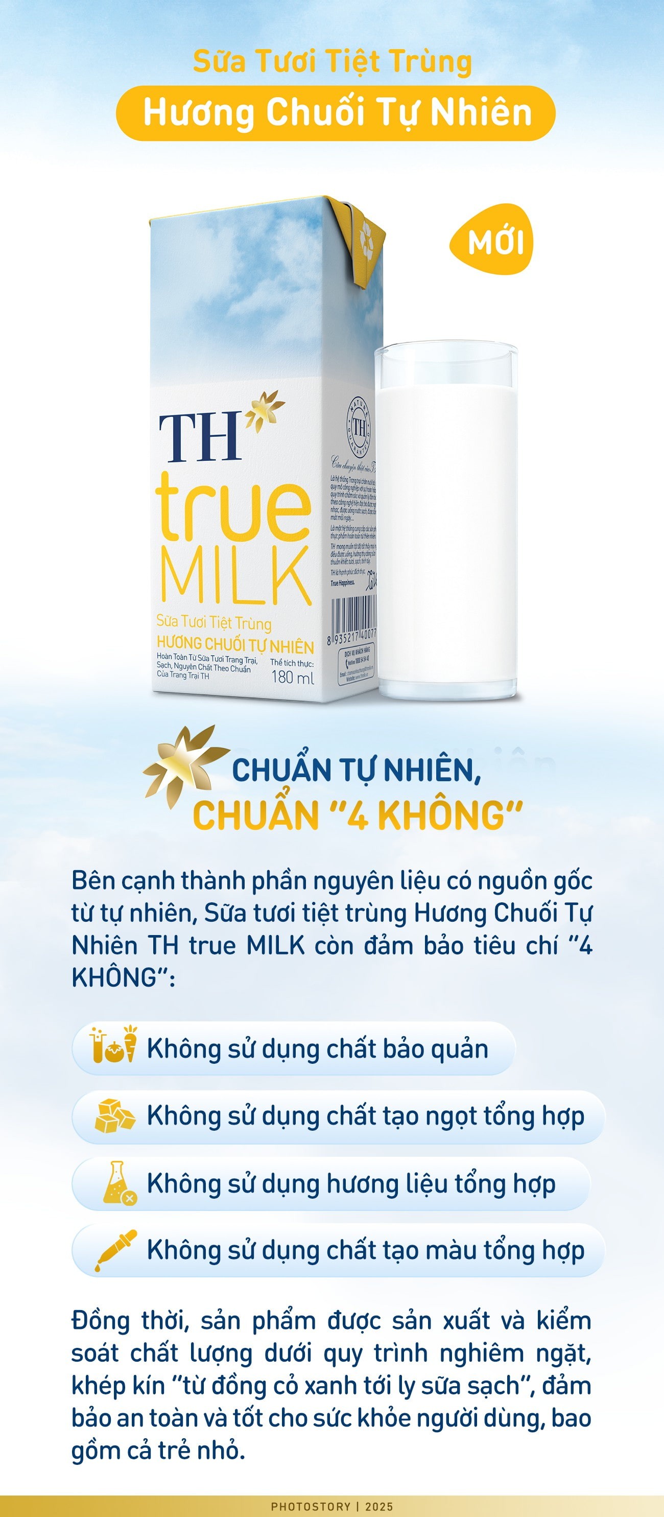 Đổi vị cho bé với sữa tươi tiệt trùng TH true MILK mới: Thơm ngậy hương chuối lại hoàn toàn từ thiên nhiên
