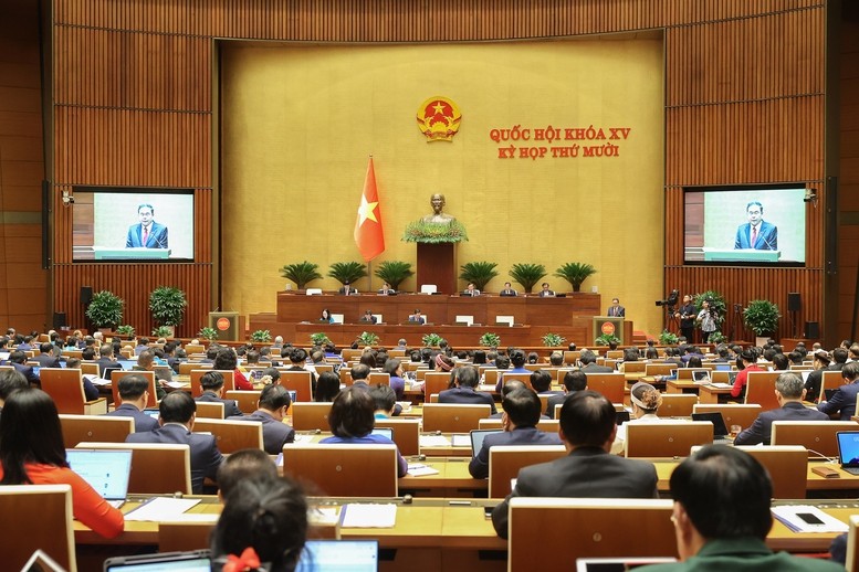 Phiên khai mạc Kỳ họp thứ 10, Quốc hội khoá XV - Ảnh: VGP Phiên khai mạc Kỳ họp thứ 10, Quốc hội khoá XV - Ảnh: VGP