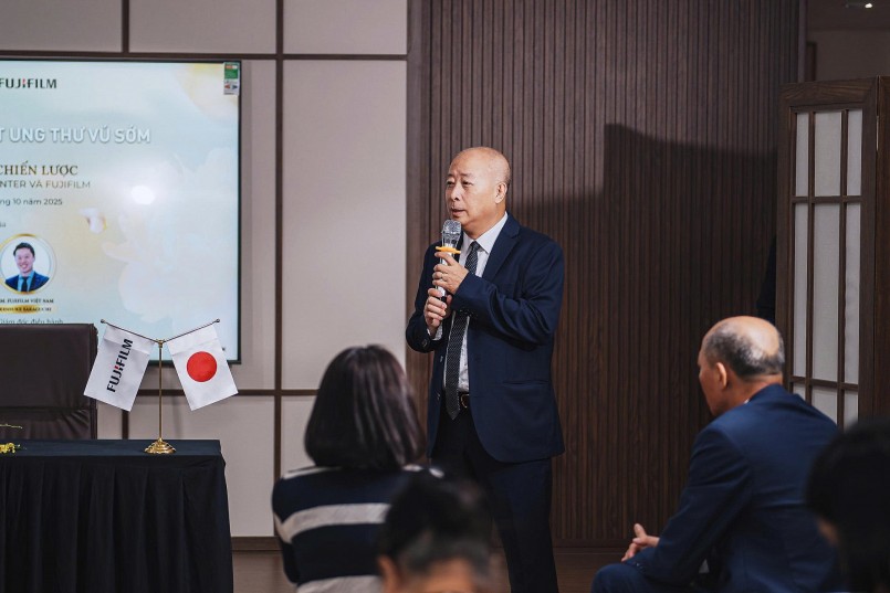 TTƯT.BSCC Lê Tuyên Hồng Dương phát biểu tại sự kiện