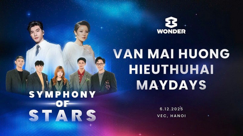Không gian “Symphony of Stars” còn thêm phần đặc biệt với những đại diện nổi bật của âm nhạc Việt. Không gian “Symphony of Stars” còn thêm phần đặc biệt với những đại diện nổi bật của âm nhạc Việt.