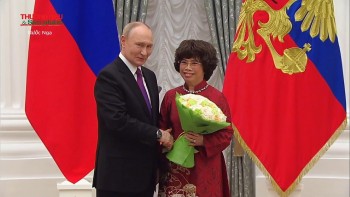 Anh hùng lao động Thái Hương được Tổng thống Nga Vladimir Putin trao Huân chương Hữu nghị
