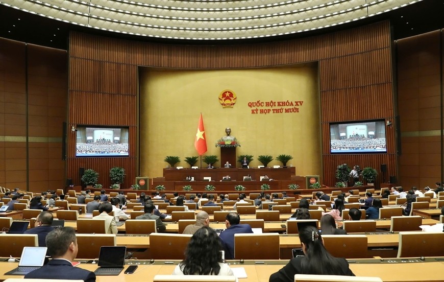 Quang cảnh phiên họp tại Kỳ họp thứ mười, Quốc hội khóa XV. Ảnh: TRỌNG HẢI Quang cảnh phiên họp tại Kỳ họp thứ mười, Quốc hội khóa XV. Ảnh: TRỌNG HẢI