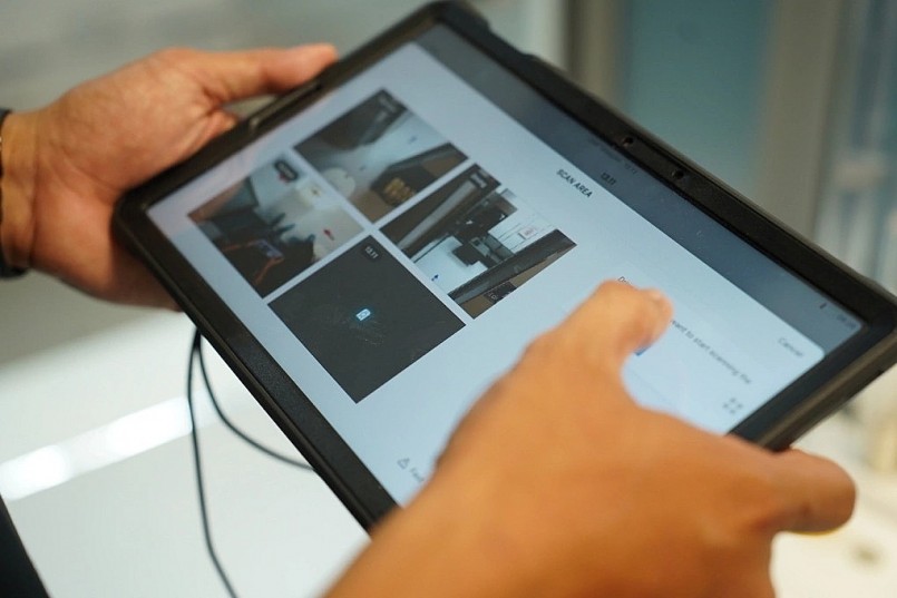 Thiết bị lập trình, điều khiển robot. Ảnh: Bệnh viện cung cấp Thiết bị lập trình, điều khiển robot. Ảnh: Bệnh viện cung cấp