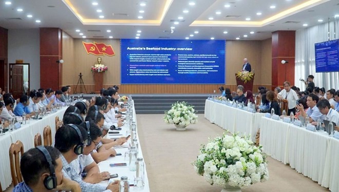 Lần đầu tiên Cà Mau tổ chức hội thảo quốc tế về ngành hàng cua. Ảnh: Nhật Hồ Lần đầu tiên Cà Mau tổ chức hội thảo quốc tế về ngành hàng cua. Ảnh: Nhật Hồ